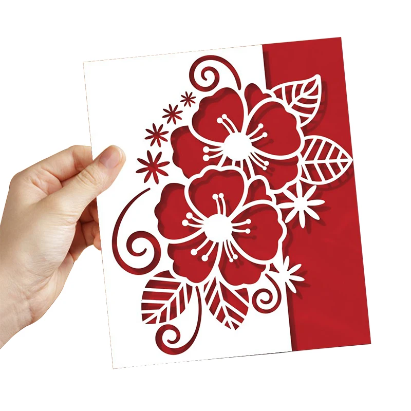 

TOP EXPRESSION Christmas Flower Border Scrapbooking Paper Die Cut Stencils Metal Craft Cutting Dies For Crads Making 2021