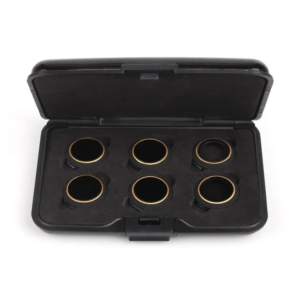 UV CPL ND4 8 16 32 Комплект фильтров для объектива ND4 ND8 ND16 CPL UV для DJI Mavic Pro Платиновый Дрон, поляризационный фильтр для камеры, нейтральный фильтр для дрона - Цвет: UV CPL ND4 8 16 32