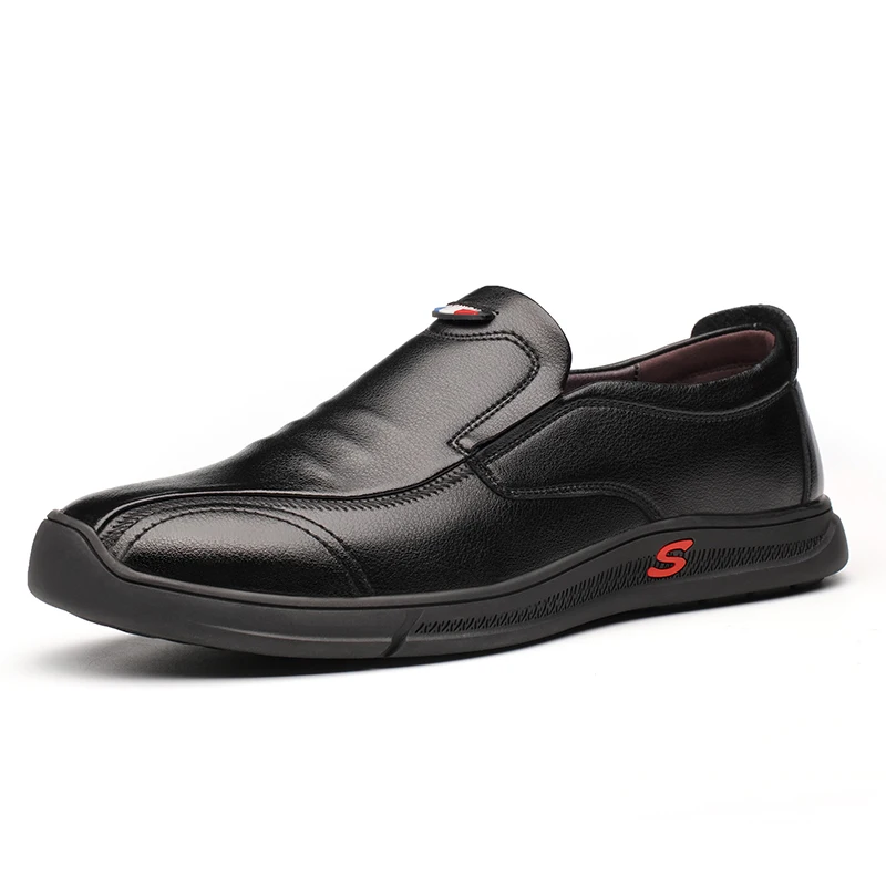 

Men's Peas Shoes Cover Feet Lazy Shoes One Pedal Casual Leather Shoes Soft Bottom Breathable Shoes Business Casual Men's Shoes %