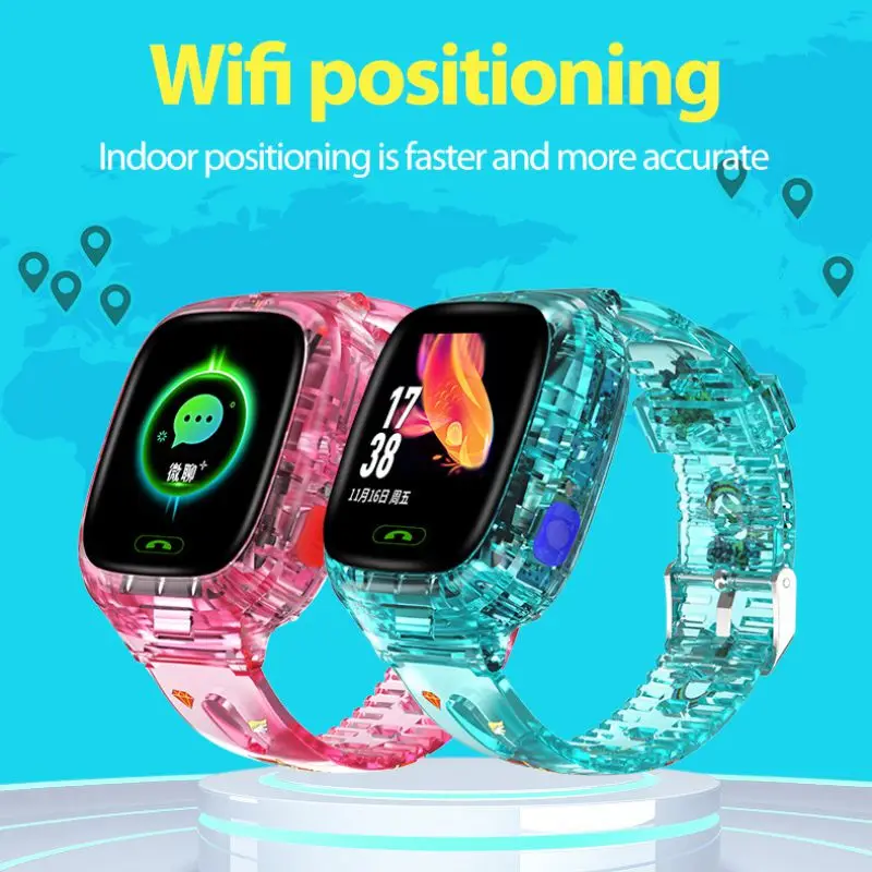 

Children's smart phone watch WIFI-GPS positioning two-way call 2G memory IP67 waterproof HD camera watch