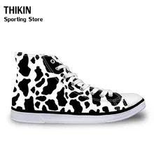 THIKIN Детские кроссовки с рисунком коровы, прогулочная обувь для мальчиков, спортивная обувь для маленьких девочек, детская дышащая обувь для бега