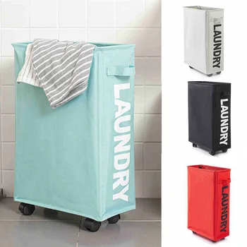 

High Single Mesh Clothes Storage Box Bag Household Articles Dirty Basket Friendly Oxford Cloth Folding UEJ