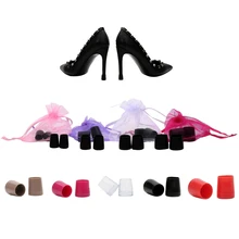 4 пар/лот; силиконовые защитные пленки на каблуке; туфли на высоком каблуке-шпильке; нескользящие колпачки на каблуке для свадебной вечеринки