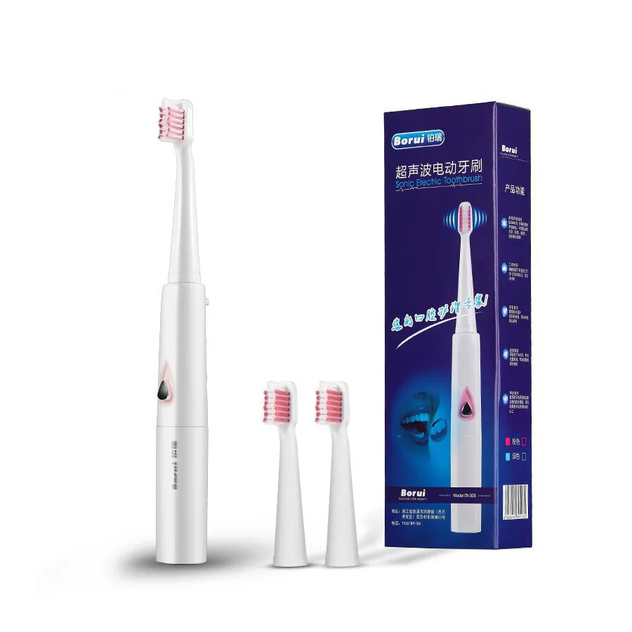 LAIKOU Electric Toothbrush Teeth Brush Dental Brush Sonic Wave Chip Toothbrush Head Replaceable Teeth Whitening Healthy battery - Цвет: 02