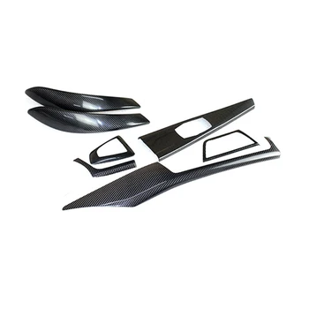 

car accessories 7x 100% Carbon Fiber Gear Shite Full Frame Cover Trim For BMW 4 Series 2dr Coupe F32 14-17