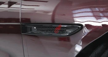 

Car Side Grill Fender Vent Trim For Jaguar XE XF F-Pace X761 2016 2017 Piano Black