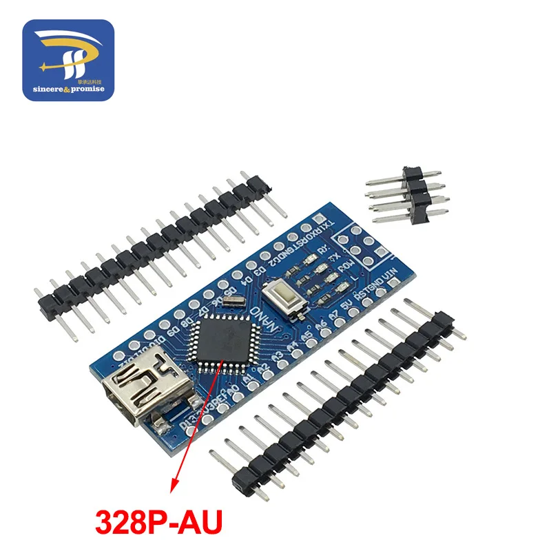 Мини контроллер Nano 3 0 совместимый с Arduino ATmega328P CH340G 5 В 16 м драйвер USB CH340 кабелем V3.0
