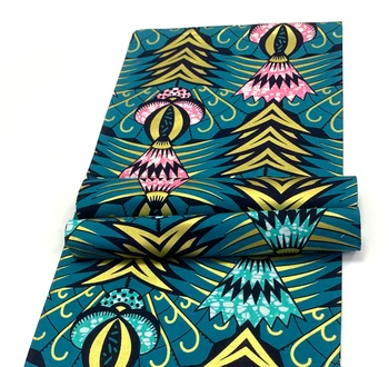 

New African Golden Wax Fabric Ankara Laminated Hot Sale Cotton Material African Print Batik African Fabric Tissue Wax