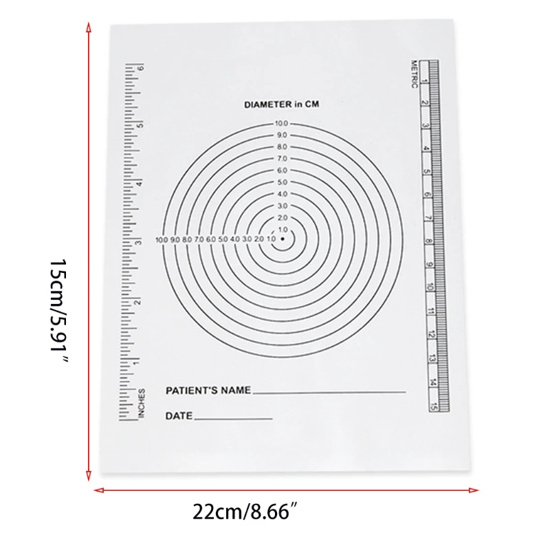 Wound Measurement Rulers 100 Pack Inches & Centimeters Disposable Wound