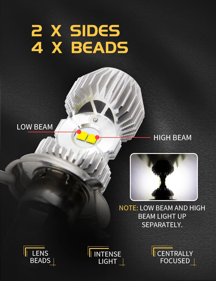 Route101 H4 LED Headlight for Motorcycle HS1 Hi/Lo Headlamp S2 H6 BA20D LED Moto White 12V Bulb 9-85V Motorbike Scooter ATV Lamp Route101 H4 LED Headlight for Motorcycle HS1 Hi/Lo Headlamp S2 H6 BA20D LED Moto White 12V Bulb 9-85V Motorbike Scooter ATV Lamp