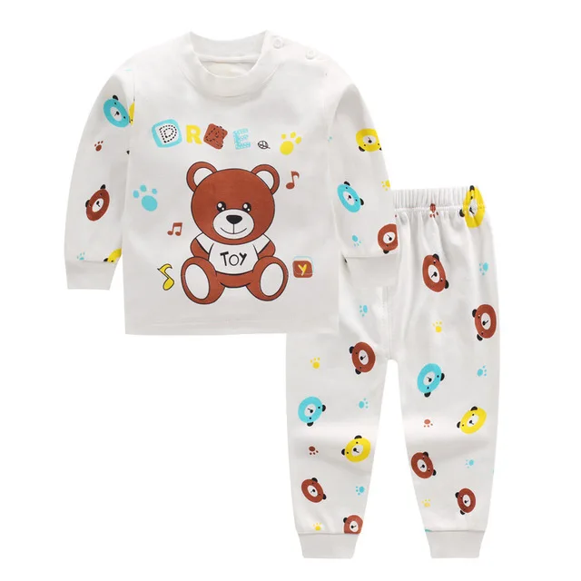 0-2year Baby Clothes Set Winter Cotton Newborn Baby Boys Girls Clothes 2PCS   Baby Pajamas Unisex Kids Clothing Sets