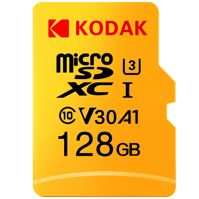 storage card Original Kodak U3 A1 V30 Class 10 MicroSDXC/SDHC Memory TF Flash Card 256GB 128GB 64GB 32GB for Video and Mobile Storage flash memory card Memory Cards