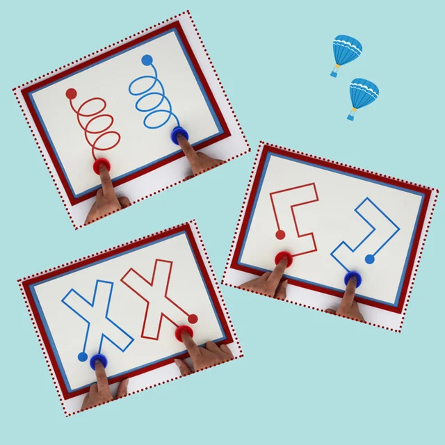 Pen Track Thinking Training Kit Children's Left Right Brain Development Tool Toy 2