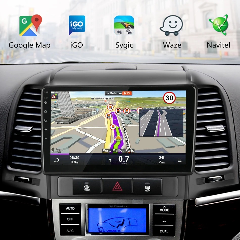 Jansite " RDS 4G Wifi автомобильное радио для hyundai Santa Fe 2006-2012 Авторадио сенсорный экран для Android зеркало GPS-link плеер с рамкой