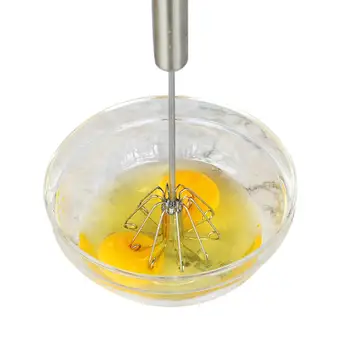 

2020 HOT Semi-automatic Egg Beater Mixer Self Turning Egg Cream Coffee Milk Stirring Whisk Manual Handheld Blender Kitchen Tools