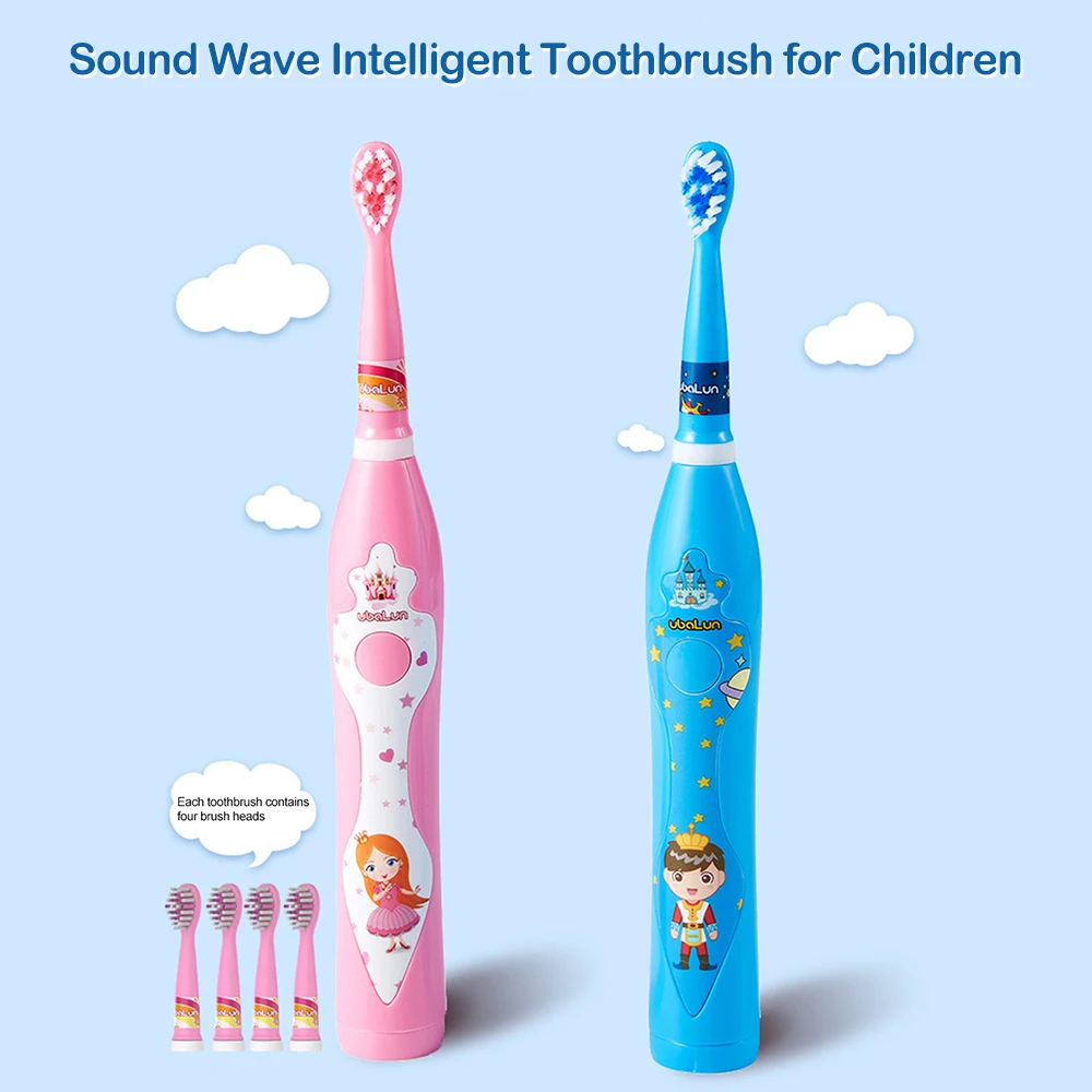 Electric Toothbrush For Kids Rechargable Toothbrush Sonic USB Portable Charger Charging 4 Heads Tooth Brush Electric