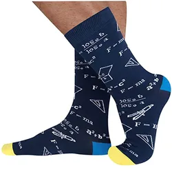 Wholesale Price Men Socks Mathematical Formula Pattern Autumn Winter Cotton Socks Global Drop Shipping