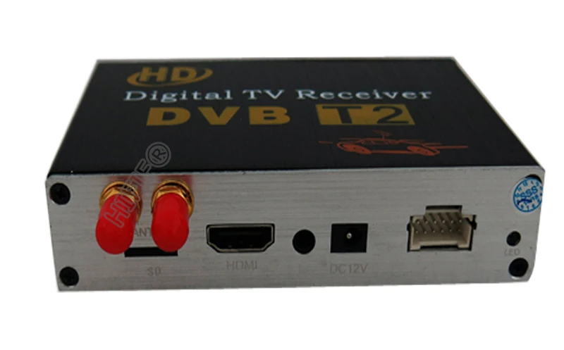 Автомобильное цифровое тв тюнер DVB-T2 двойной тюнер двойной чип Freeview ресивер мобильный ТВ коробка MPEG4 MPEG2 H264 1080P высокое качество, гарантия при заказе из России