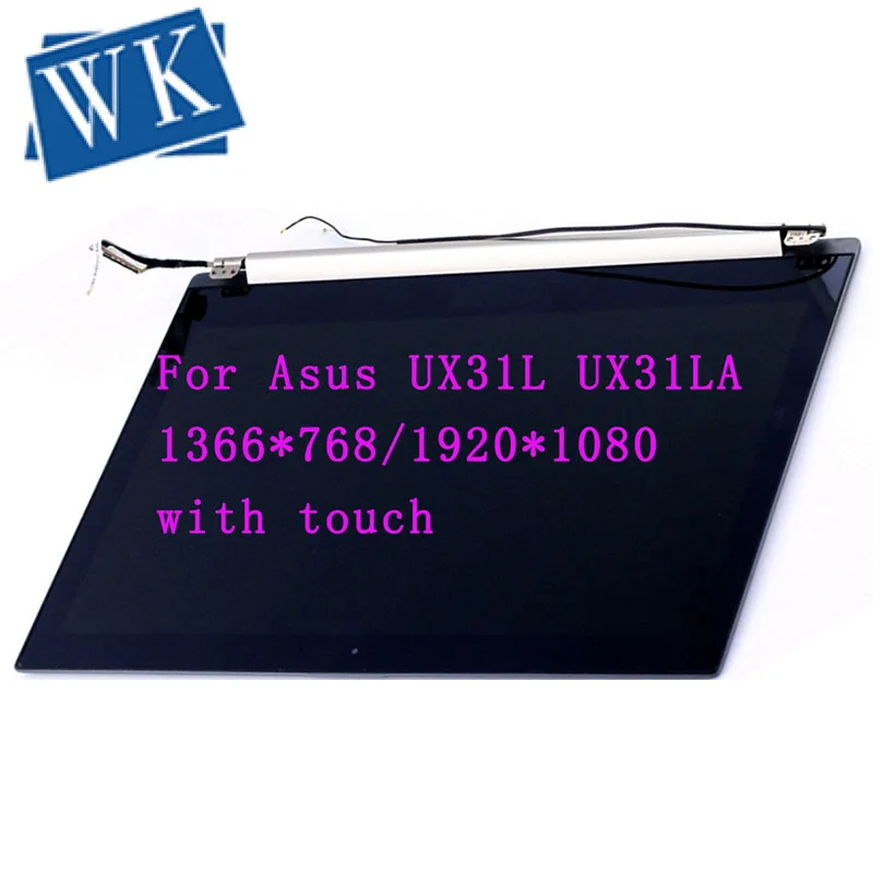 LCD Display Screen Assembly Upper Half Set For Asus UX31L UX31LA With touch Laptop LCD screen assem