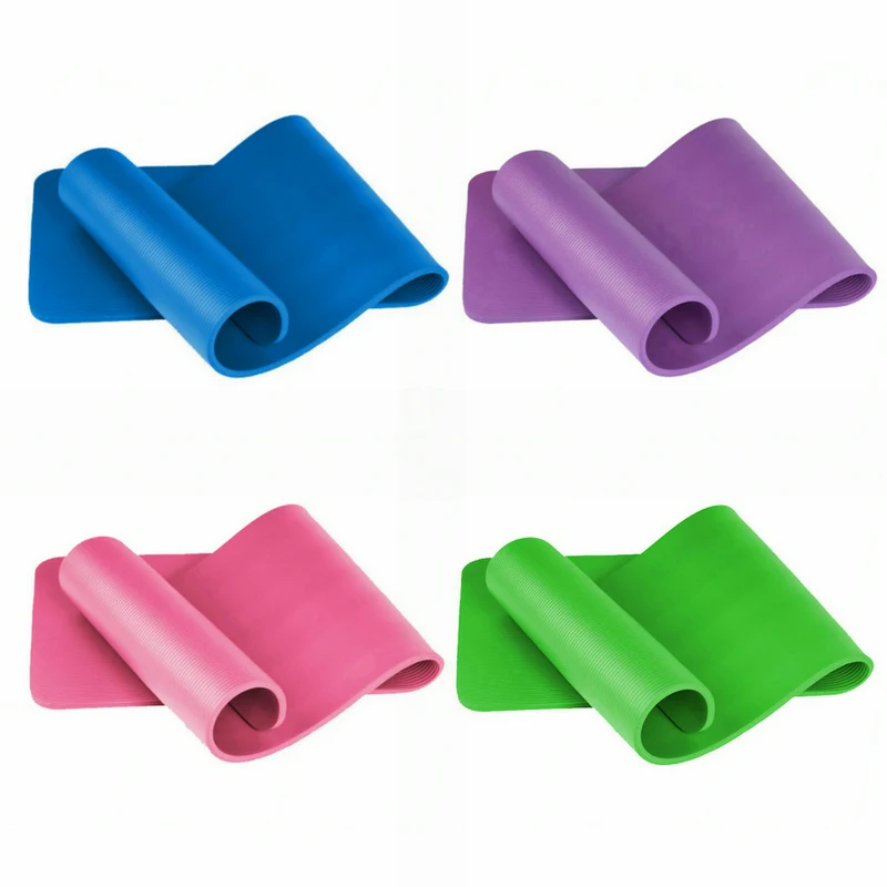 Коврик для йоги 10 мм Мягкий Нескользящий мат упражнений дома спортзала фитнеса