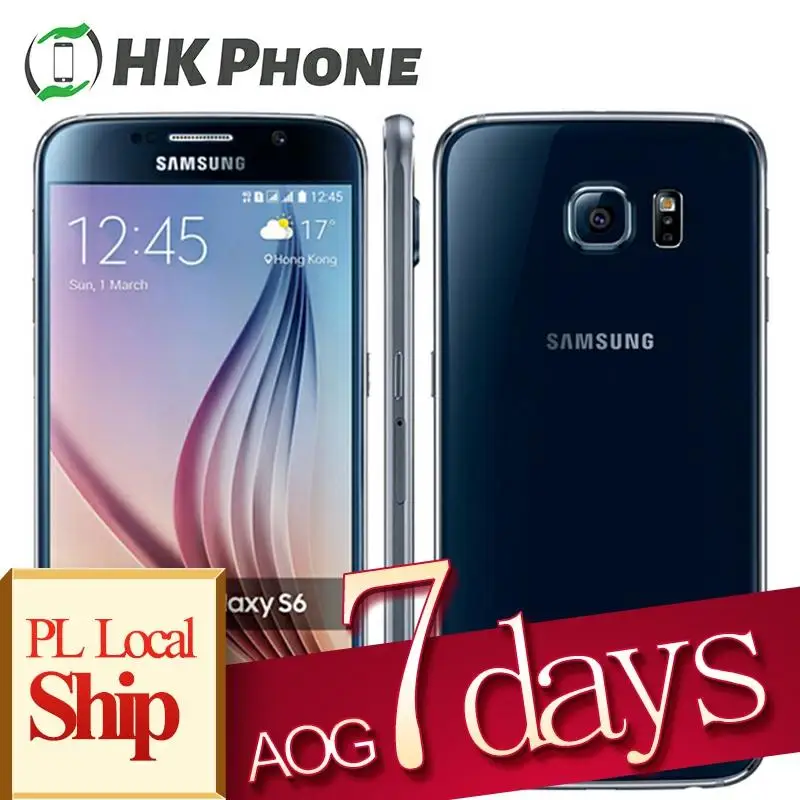 Разблокированный Samsung Galaxy S6 G920A G920F 4G LTE мобильный телефон 16MP камера 32 Гб ROM