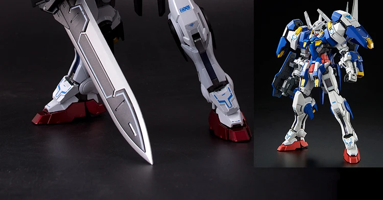 BANDAI MG 1/100 PB 00 GN-001/hs-A01 Avalanche Exia GUNDAM черно-белый Снежный цвет Фигурки Рождественский подарок игрушки