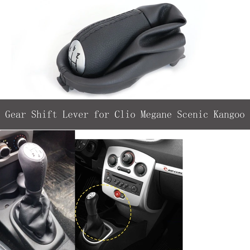 Leva Del Pomello Del Cambio Manuale A 5 Velocità Per Auto Con Coperchio Del Bagagliaio Per Renault Clio 2 Ii Clio 3 Iii Megane 2 Ii Scenic 2 Ii Kangoo