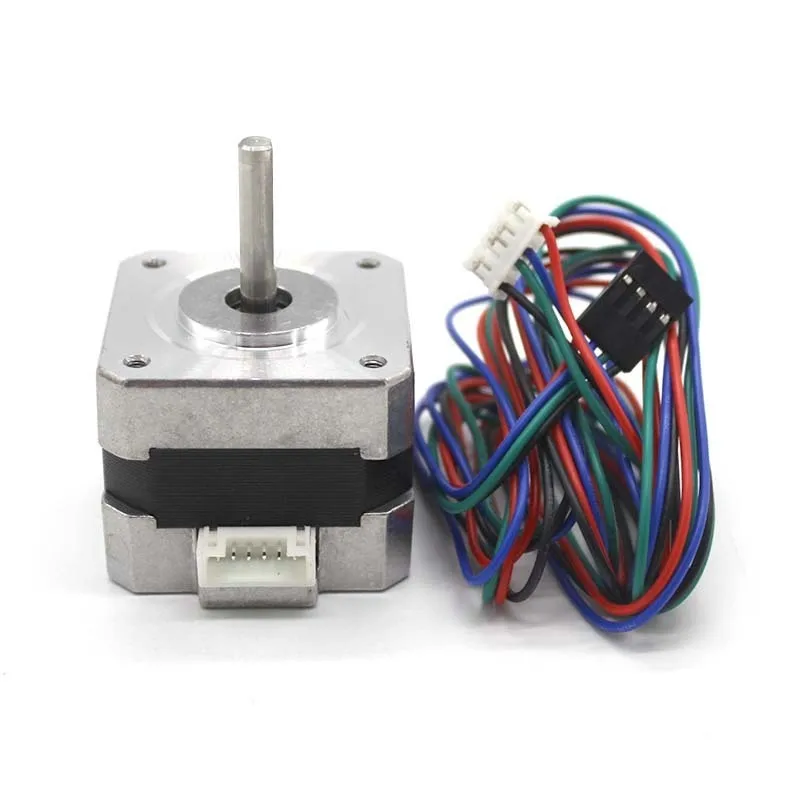 

42 Motor Stepper Motor 4-Lead 42BYGH34 12VDC 5mm D Shaft Motor With DuPont Line For 3D Printer