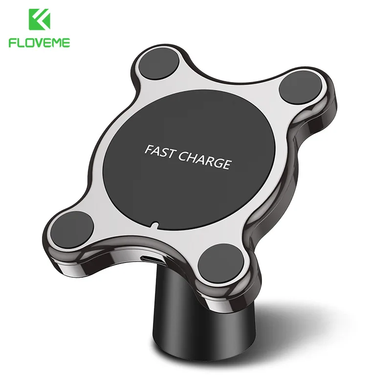 

Car Mount Qi Wireless Charger For Samsung Galaxy S9 S10 S8 Note 9 Wireless Charging Car Phone Holder For iPhone XS MAX X