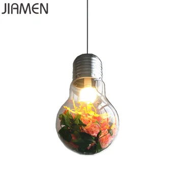 

JIAMEN Modern Big Light Bulb Pendant Lamp Led E27 Bulb Hanging Lights for Bedroom Kitchen Restaurant Bar Indoor Decor Fixtures