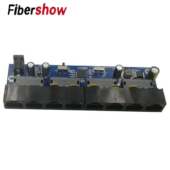 

10/100M Reverse POE Switch output 12V 5V supply for epon and gpon 8 port reverse power supply RPOE POE switch Fast Ethernet pcba
