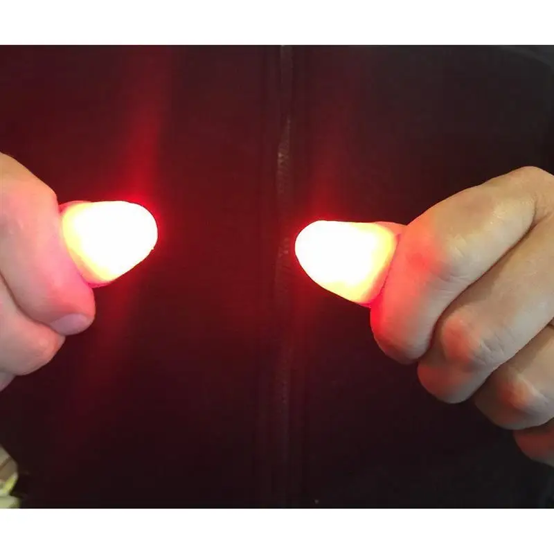 2pcs Magic Thumb Light Lighting Fake Fingers Finger Tips with LED Lights PAIR 