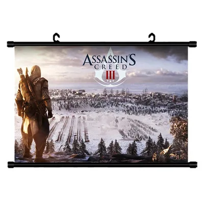 Assassins Creed Звёздные войны мой герой Academy прокрутки живопись аниме настенные