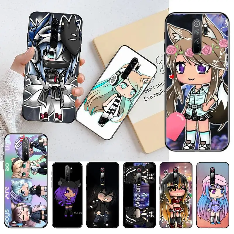 Social game Gacha Life Cover черный мягкий чехол для телефона Redmi 8A Note 9 8T 7 6 6A 5 Go Pro K20|Бамперы| |