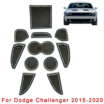 

2015-20 Insert Pads Black+White Car Accessories 11pcs/Set Center Console