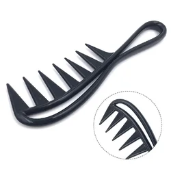 Wide Tooth Shark Plastic Comb Detangler Curly Hair Salon Hairdressing Comb Massage For Hair Styling Tool Barber Accessories