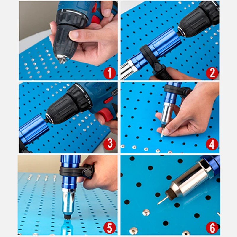 Professionnel Pistolet À Rivets Électrique Adaptateur De Perceuse Sans Fil  Pistolet À Rivets De Noyau De Machine de Traction Accessoires Riveteuse  Insérer Écrou - AliExpress