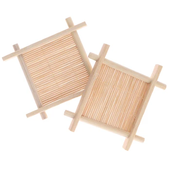 

Wooden Natural Bamboo Soap Dish Tray Holder Storage Soap Rack Plate Box Container for Bath Shower Plate Bathroom