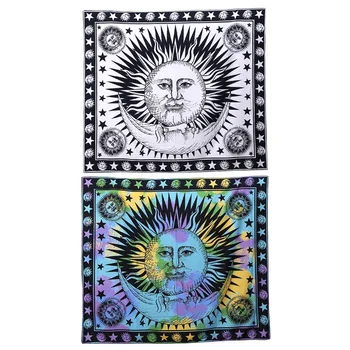

150X165cm Witchcraft Tapestry,Celestial Sun Moon Planet Tapestry Wall Hanging Throw Bohemian Curtain