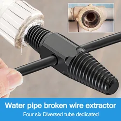 Extracteur de fil cassé, robinet Triangle à Double tête, Valve universelle, extracteur de vis, tuyau, 2 pièces 