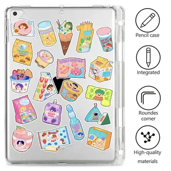 

Cute Food For ipad Air 3 Air 2 Cases ipad pro 11 Case 2020 Clear Silicone For ipad 7th generation case Mini 1 2 3 4 5 iPad 5th