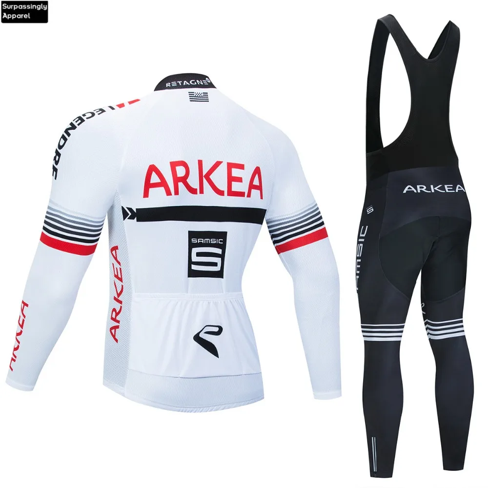 Pro ARKEA велосипедная Джерси, одежда UCI World Tour Team, белая с длинным рукавом 12D гелевая велосипедная спортивная одежда Ropa Ciclismo