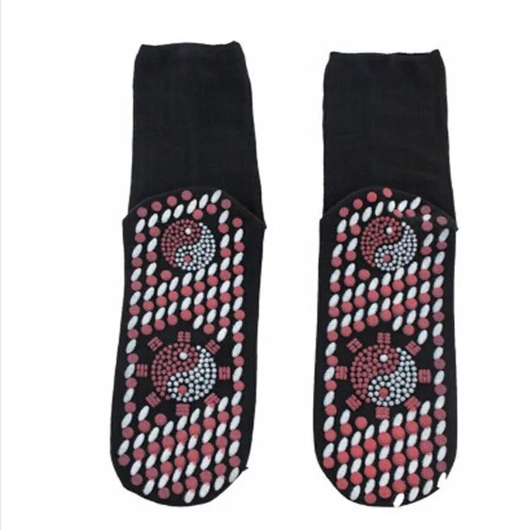 One pair of socks Самонагревающиеся Носки для здоровья турмалин магнитотерапия удобный и дышащий массажер зимние теплые носки для ухода за ногами - Цвет: One pair of socks