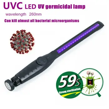 

21LED Portable UV Light Rapid Cleaning Safe Ergonomic Handle Mite Removal Ultraviolet Seckill Lighter Uv Lamp Favipiravir