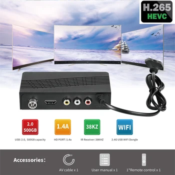 

DVB-T2 Tuner Receiver HD 1080PSatellite Decoder TV Tuner DVB T2 DVB C Support USB wifi dongle,Megogo Youtube,IPTV all availab