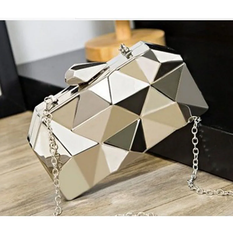 WOBAG модная акриловая коробка, клатч с геометрическим узором, вечерняя сумка, элегантная женская сумка с цепочкой, Высококачественная Сумочка, Свадебные/вечерние сумки на плечо