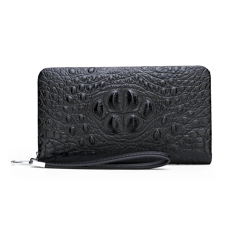 

New Style Men's Bag Summer Fashion Men Embossed Clutch Crocodile Pattern Men Phone Bag Wallet