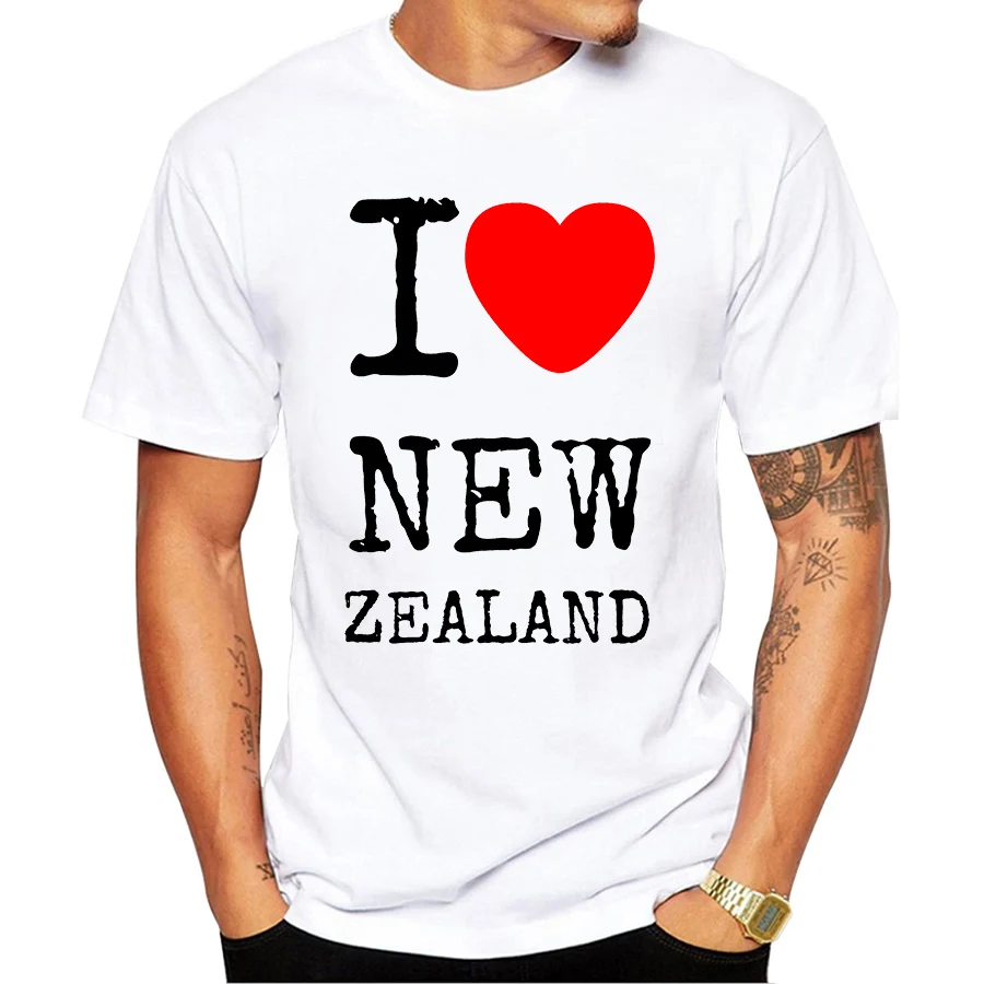

I Love NEW ZEALAND MOROCCO PARIS SAN GABRIEL SAUDI ARABIA letter Printed Men T Shirt Casual Summer Top Tee Hipster