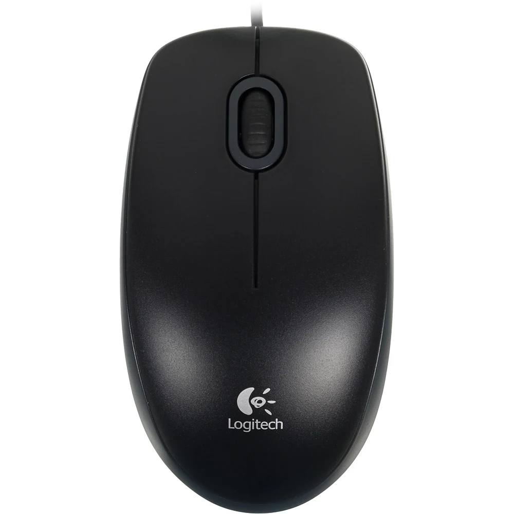 Мышь LOGITECH B100 for business, проводная, USB, черный