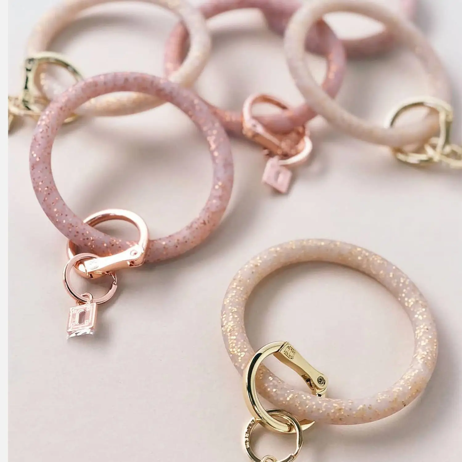 Модный стеклянный кристалл круглый брелок для женщин Boho силиконовый